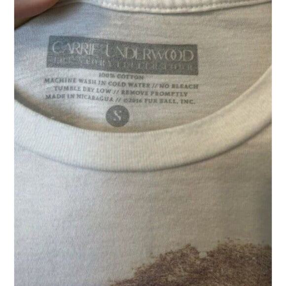 Carrie Underwood Storyteller Tour 2016 Concert T-Shirt Women's Small Cream Tan - Picture 2 of 4